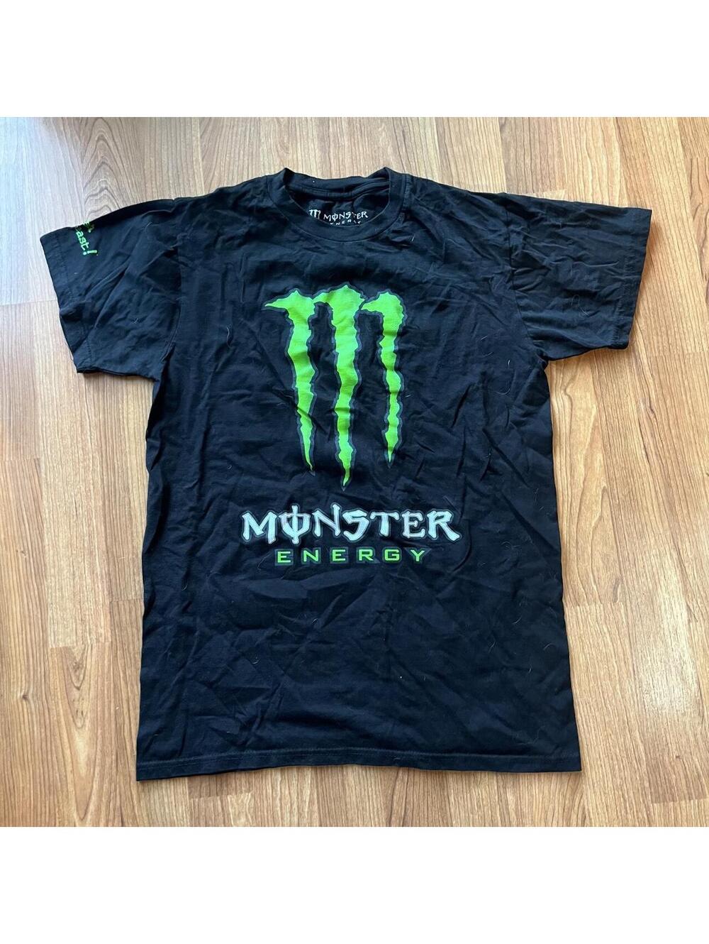 Black Y2K monster grunge shirt | size S